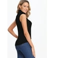 thumbnail image 6 of FITVALEN Women's Mock Turtleneck Tank Tops Sleeveless Stretch Slim Fit Top Base Layer Shirt, 6 of 7
