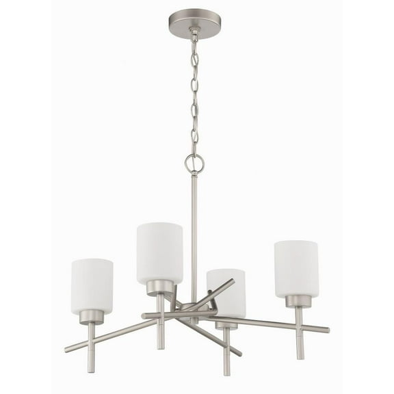 Cadence 4 Light Chandelier-Satin Nickel Finish Bailey Street Home 139-Bel-4569727