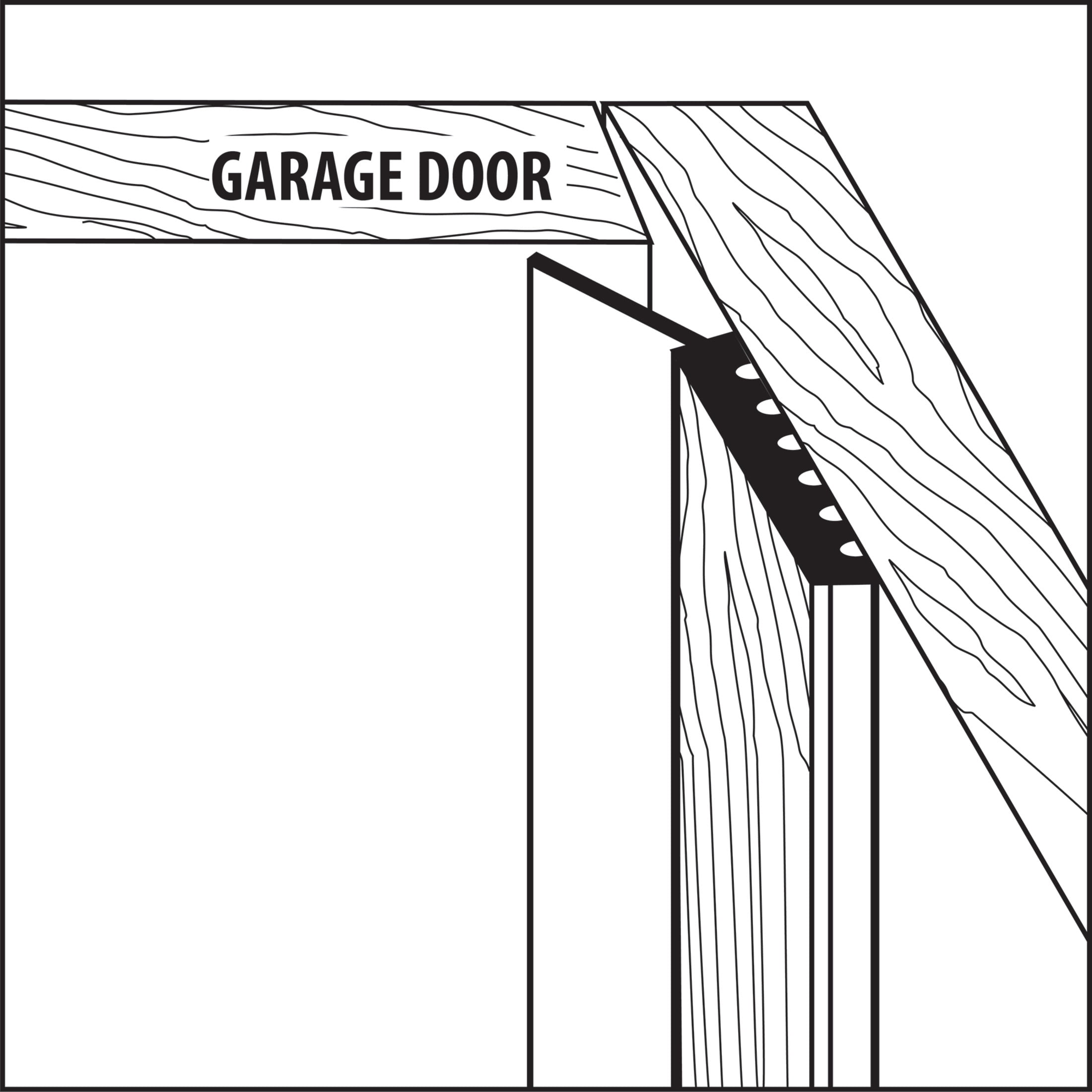 M-D Building Products 87684 7 ft. White Vinyl Garage Door Top and Sides Seal