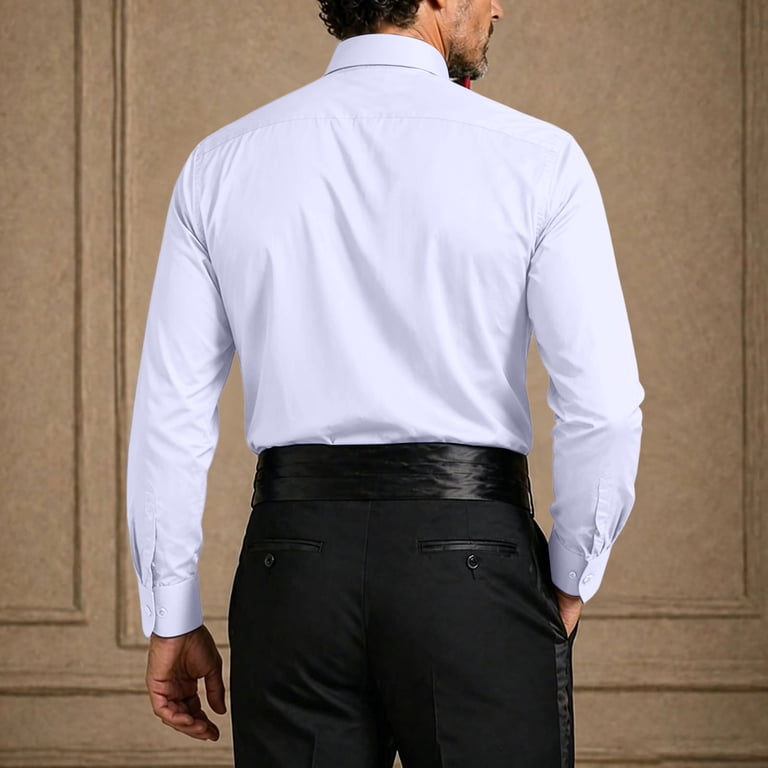 men's pleated front dress shirt Pleated Front Tuxedo Shirt | Custom-Tailored