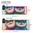 thumbnail image 3 of Santa Brothers Wireless Charging RGB Gaming Mouse Pad Large Keyboard Mat Rubber Base 13 Light Modes, 3 of 6