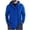 Blue, variant on Casual Asymmetric Zip Jackets for Men Hooded Long Sleeve Slim Fit Going Out Jacket
