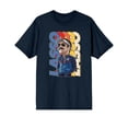thumbnail image 5 of Ted Lasso Cartoon Coach Lasso Crew Neck Short Sleeve Navy Men's T-shirt-Small, 5 of 7