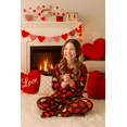 thumbnail image 5 of Big Feet PJs Kids Footed One‑Piece Sleeper Pajamas, Chocolate Brown Heart Print, Soft Fleece, 5 of 8