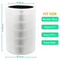 thumbnail image 2 of 2Pcs Replacement Filter for Blueair Pure 411,411+ & Mini Air Purifier.pa, 2 of 5