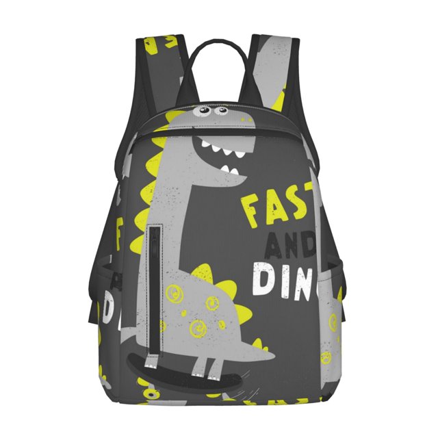 Disketp Cute Dinosaur Mochila Ligera e Impermeable, Mochila de Día Resistente para Viajes, Senderismo y Uso Diario para Hombre y Mujer