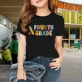 thumbnail image 3 of FDDMis Girls' Tees Tops for Girls 10-12 Youth White Tshirt Y2k Shirts Girls Size 8 Clothes 4t Girl Clothes Girls Clothes Age 6-8, Black 4-5 Years, 3 of 8