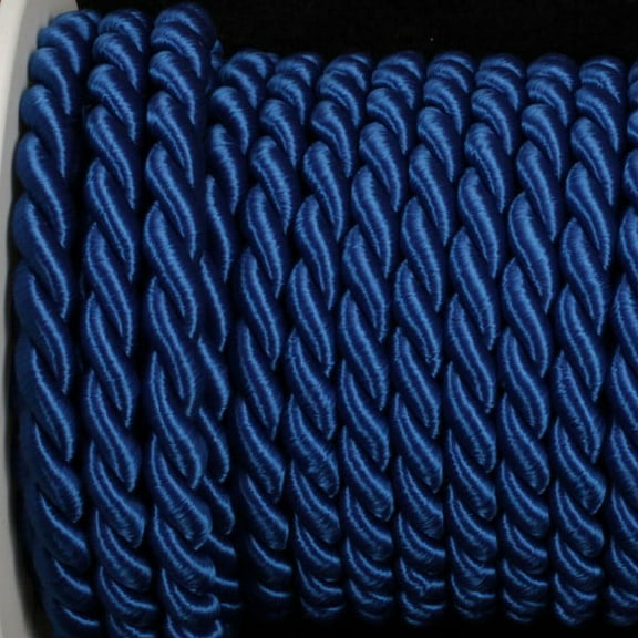 The Ribbon People Royal Blue Braided Cording Wired Craft Ribbon 0.25" x 17 Yards