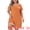 Orange, variant on DARING DIVA Women's Plus Size Soft Short Sleeve Lace Trim Nightgown 1X Dark Green
