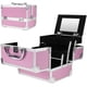 thumbnail image 1 of Estuche de Maquillaje Profesional de 3 Niveles con Espejo, Organizador de Joyas, Caja Portátil con Cerradura, Dimensiones 23 * 17 * 17 cm, 1 of 7