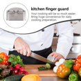 thumbnail image 5 of Protector de dedos de acero inoxidable, 4 Uds., para cortar verduras y frutas de forma segura, 5 of 5