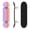 Color2, variant on 31"x8" Complete Skateboards for Beginners,Pink Cream Vertical Striped Double Kick 7 Ply Canadian Maple Deck Skateboard with Wheels, Gifts for Kids Teens