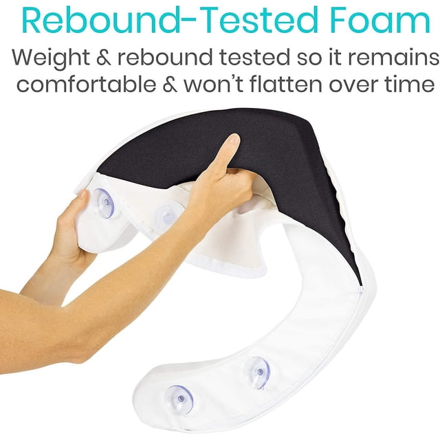 Cojín para asiento de inodoro (acolchado de espuma): accesorios de baño acolchados fáciles de limpiar