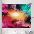 thumbnail image 1 of Science Tapestry, Colorful Astronomy Pictures of a Spiral Galaxy Stars Stardust and Cosmos, Fabric Wall Hanging Decor for Bedroom Living Room Dorm, 5 Sizes, Pink Orange Green, by Ambesonne, 1 of 1