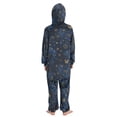 thumbnail image 3 of Soft Big Kids Onesie Pajamas Cozy Loose-Fit Jumpsuits for kids with Pockets for Christmas Lounge & Play Twinkling Stars and Constellations, 3 of 8