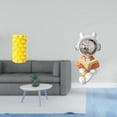 thumbnail image 2 of Jarrón de flores de y escultura de astronauta, centro de mesa decorativo para sala de estar y chimenea, adorno de escritorio., 2 of 8