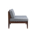 thumbnail image 5 of Linon Summerlyn Coastal Acacia Wood Weather-Resistant Sorrell Outdoor Middle Chair, Walnut/Gray, 5 of 18