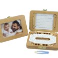 thumbnail image 1 of Caja de dientes de leche Casa dental de madera Niños Gota de dientes de leche, 1 of 8