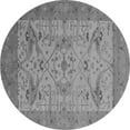 thumbnail image 1 of Ahgly Company Indoor Round Oriental Gray Industrial Area Rugs, 6' Round, 1 of 4