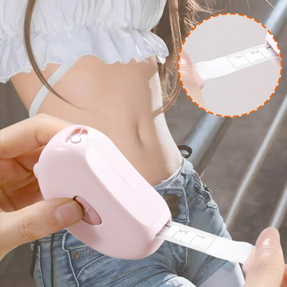 Steadline Magnetic Measuring Tape for Body Fitness - Auto Retractable 150cm Soft Ruler with Clear Markings for Accurate Waist, Hip and Bust Measurements