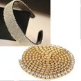 thumbnail image 2 of DIY Resin Diamond Crystal Rhinestones Chain Trim Ribbon Roll Sewing Craft Decoration (#08), 2 of 4