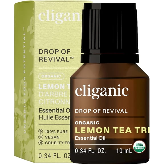Cliganic Organic Lemon Tea Tree Essential Oil