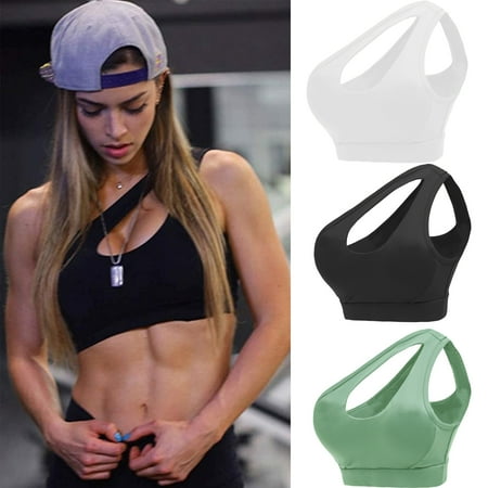 

LUXIF Women s Premium Performance Moisture Wicking Medium Impact Sports Bra 3 Pack