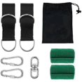 thumbnail image 2 of Tree Swing Hanging Straps Kit 2x5ft Heavy Duty Swing Hanger With Carabiners, Tree Protectors And Swivel Hook, 2 of 5