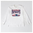 thumbnail image 4 of Women's Gameday Couture  White New England Patriots Swift Strike Essential Oversized Long Sleeve T-Shirt, 4 of 4