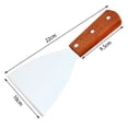 thumbnail image 3 of Grill Scraper, Griddle Scraper, Teppanyaki, Angle-Slanted Blade, Stainless Steel, Commercial Grade（big）, 3 of 4