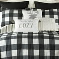 Levtex Home Camden Full/Queen Quilt Set Buffalo Check in Black and