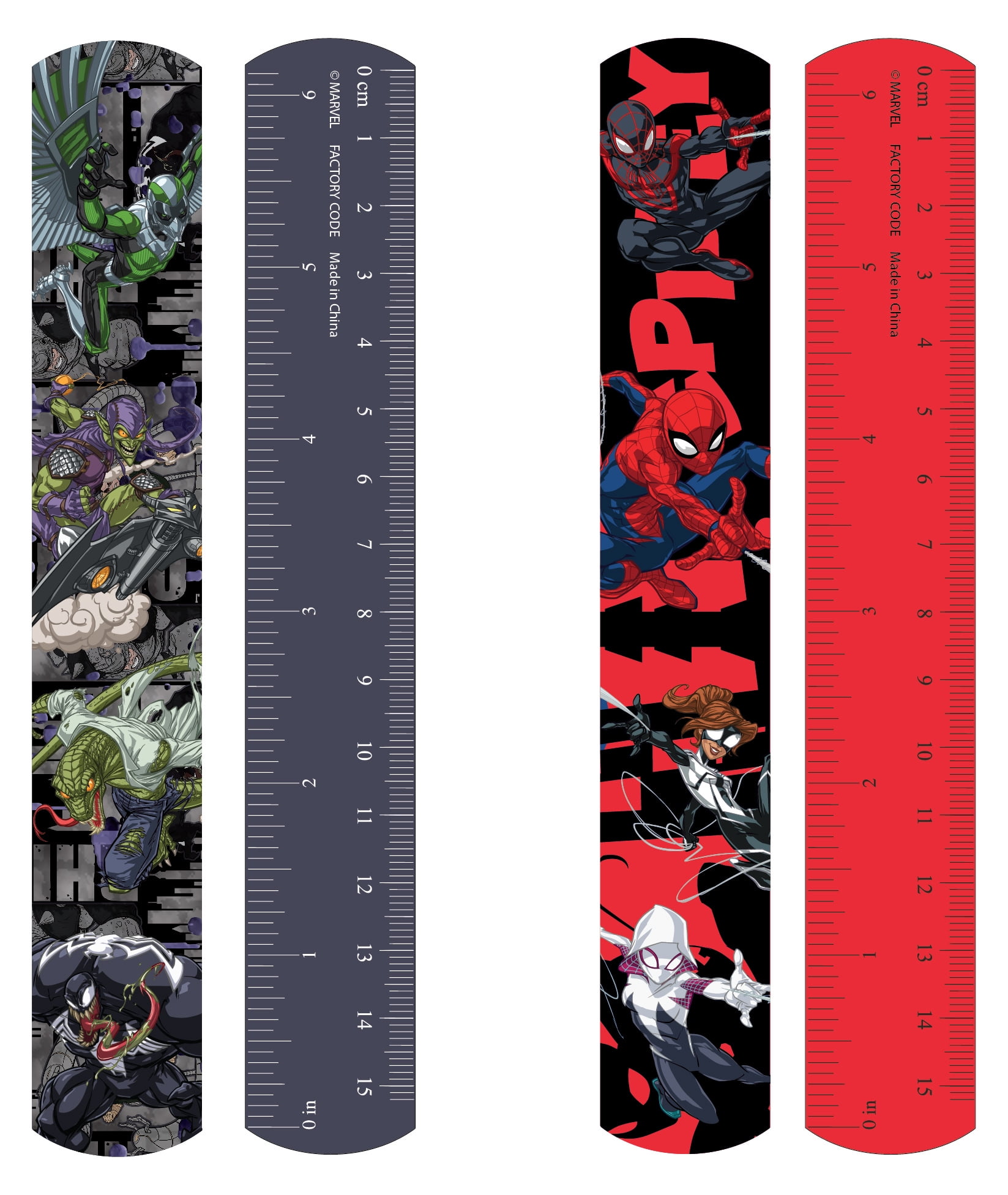 (6 pack) Marvel Spider-Man Plastic Slap Bracelet Party Favors, 4 Count