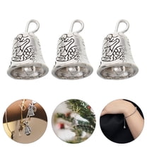OHOIOLLA Christmas Bell Ornaments 30Pcs Mini Bell Silver Diy Accessory For Christmas Decorations