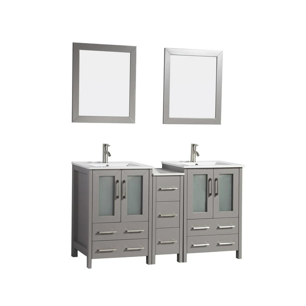 Vanity Art 60 Inch Double Sink Bathroom, 60 Inch Bathroom Vanity Top Double Sink