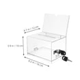 thumbnail image 2 of HONMEET 2Pcs Raffle Ticket Box Clear Plastic Box For Storage Cafe Professionals, 2 of 8