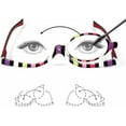 thumbnail image 4 of 2Pairs Womens Magnifying Eye Make Up Spectacles Flip Down Lens Folding Cosmetic Reading Glasses, 4 of 5