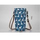 thumbnail image 2 of Quilt cover, cotton and linen, blue duck pattern, 1 piece, 2 of 5