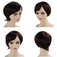 thumbnail image 3 of Mens Wigs Short Straight Hair Full Wig, Synthetic  Easy Wear Hair Replacement Tousled Texture, Trendy Design for Parties,  and Cosplay, Soft and  Feel with High, 3 of 7