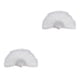 thumbnail image 4 of Advancent Abanico de plumas Decoración Fiestas Adorno de cosplay Abanicos decorativos Regalo elegante Baile Rendimiento Accesorio Adulto Blanco Blanco 2Conjunto, 4 of 6