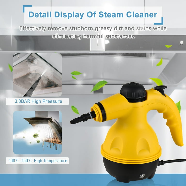 Handheld Steam Cleaner 1000W Portable High Pressurized Steam Cleaning  Machine with 10PCS Accessory for Kitchen Sofa Bathroom Car Window 