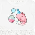thumbnail image 4 of Inktastic Cute Axolotl Birthday with Cupcake Girls Toddler Dress, 4 of 5