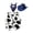 Navy Blue, variant on Yeahdor Kids Girls Cowboy Costume Cow Print Vest with Bandanna and Hat Set Cowgirl Cosplay Party Outfit Hot Pink 4T