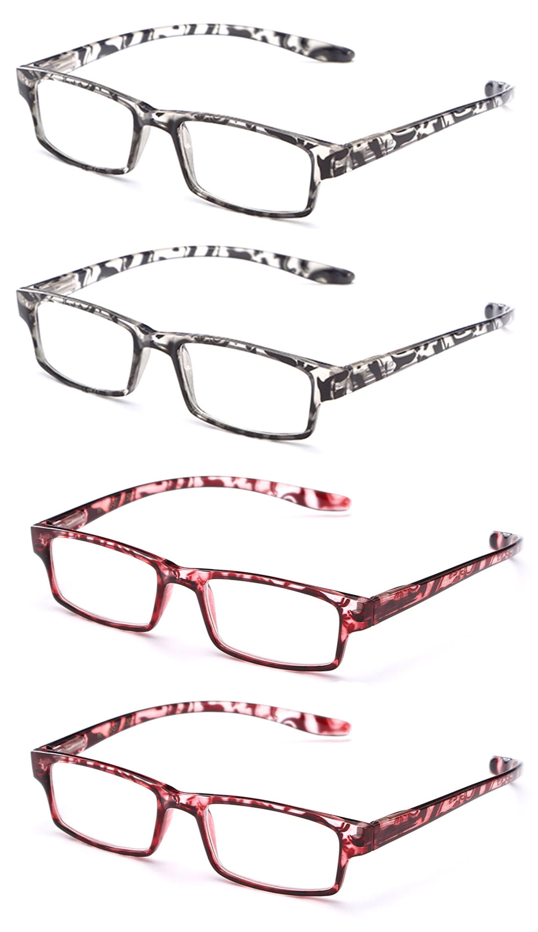 4 PairsNewbee Fashion "Sanchez" Basic Simple Geeky Comfortable Wrap