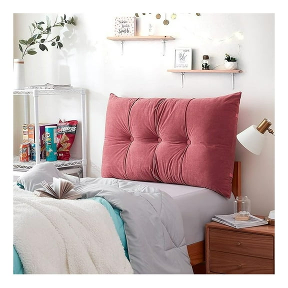 Rainha - Plush Tufted Headboard - Coral Pink