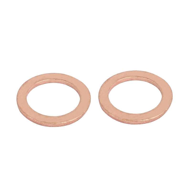 ACROPIX Copper Flat Washer – 14mm X 20mm X 1.5mm Sealing Crush Washer, 5-Pack
