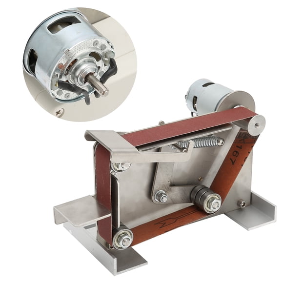 Mini Máquina De Correa, Lijadora De Banda Micro DIY, Amoladora De Escritorio De Alta Eficiencia Con Banda Abrasiva De 30x533 Mm Para Pulido De Madera Para Mecanizado CNC