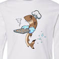 thumbnail image 4 of Inktastic Cute Cookie Cutter Baker Shark with Cookies Long Sleeve Youth T-Shirt, 4 of 5