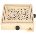 thumbnail image 4 of Juego De Laberinto De Madera De Madera, Tablero De Laberinto, Pista, Bola, Rompecabezas, Juguete Educativo Para Juegos, 4 of 7
