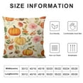 thumbnail image 5 of COMIO  Fall Pillows Covers Pumpkin Maple Leaf Flower Decorative Throw Pillow Covers Thanksgiving Decorations Pillow Cases Fall Home Decor for Indoors Sofa Bed, 5 of 5