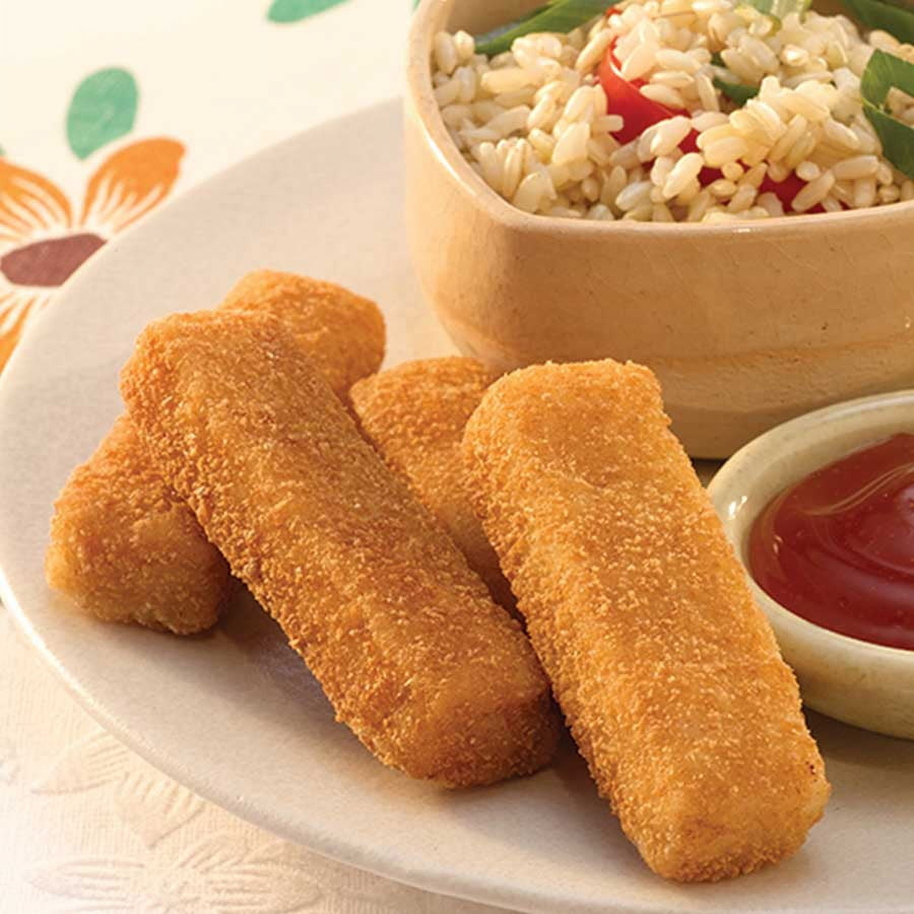 Trident Seafood Whole Grain Oven Ready Breaded Pollock Fish Sticks, 10 Pound - 1 each.